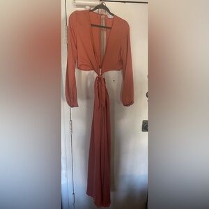 RESA Noelle Maxi Dress in Burnt Orange